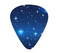 Blue star pattern Guitar picks, 12-pack of wear-resistant guitar picks for guitar, bass, electric guitar, ukulele, thin, medium and heavy