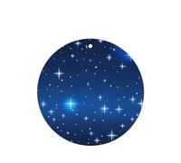 Blue Star Pattern Pattern Car Air Fresheners 6 Pcs Round Shape Hanging Aromatherapy Tablets Scented Fresheners For Bedroom Bathroom