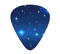 Blue star pattern the 12-piece guitar picks include three picks: thin, medium and heavy. suitable for electric, acoustic and bass guitars of all strengths