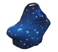 Blue star pattern Versatile full-print Stroller Chair Cover/Nursing Cover, specially designed for your baby