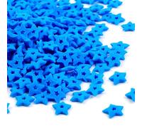 Blue Star Sprinkles, Edible Blue Hallow Star Sugar Sprinkles for Cake Decorating, Edible Cake Decorations, Cupcake Cookies Topper, Birthday Party Supplies