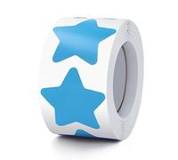 Blue Star Stickers Roll 3.8 cm Self-Adhesive Stars Labels Waterproof Removable for Children Teacher Business 500 PCS