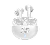 Blue Star TWS Bluetooth 6.0 Earphones With ANC And ENC Noise Cancelling, White