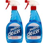 Blue Star Windscreen De-Icer 500ml Twin Pack, Defrost Spray for Car, Ice Car Spray, De Icer Fast Acting Melts Ice and Frost Quickly For Windows/Mirrors Works Down to -15°c for Winter Glass Care