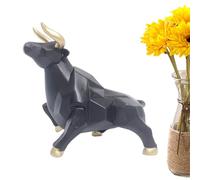 Blue Statue, Blue Resin Decoration Geometric Design, Home Decorative Ornaments Living Room Studio Made with Authentic Material to Prevent Fading The Statue of the H