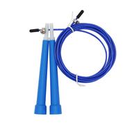 (Blue) Steel Wire Skipping Skip Adjustable Jump Rope Fitnesss Equipment Exercise Workout 3 Meters