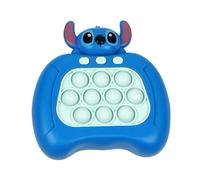 Blue Stitch Character Light Up Pop it Game Quick Push Bubble Game,Blue Handheld Fast Speed Pushing Game,Electronic Poppet Game Sensory Fidget Toy,Pop Controller Popping Game Puzzle Pop Game for Kids