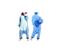 (Blue Stitch, Size L (Height 168-178CM)) Pokémon 2025 New Lucario, Greninja, Gyarados Cartoon One-Piece Pajamas Halloween Costume