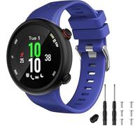 Blue Strap Compatible with Garmin Forerunner 45, Sport Silicone Wristband Arm Band Replacement Bracelet for Forerunner 45 and Swim 2.