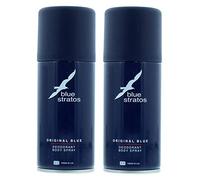 Blue Stratos Mens Body Spray Deodorant Original Blue 150ml