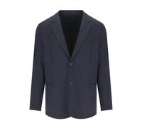 Blue Stretch Nylon Single-Breasted Jacket - male - Emporio Armani - Blazers - Blue - M - Jackets M