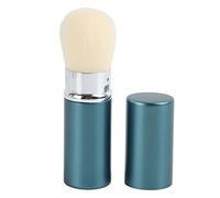 Blue Stretchable Makeup Brush with Cover Portable Multifunctional Soft Cosmetic Brush for Home Travel Professional Makeup Artists Beginners