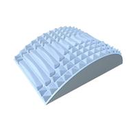 (Blue) Stretching cushion for the back, to relieve back pain, support the lumbar spine, relieve herniated discs, sciatica and cervical pain.
