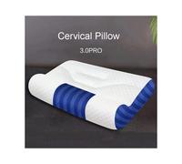(Blue Stripe, 50x30 cm) Pillow for Neck Support, Cervical Pillow Cozy Sleeping, Ergonomic Contour Pillows, for Side Back Stomach Sleeper