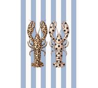 Blue Striped Lobster Notebook: Coastal Journal, Beach Lover Journal, Lobster Journal, Seaside Notebook, 6 x 9 College Ruled Journal, 120 College Ruled ... Planning, School, Work, and Everyday Writing