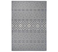 Berkfield Outdoor Flatweave Rug 160X230 Cm Blue Stripes