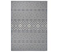 (blue stripes, 200 x 280 cm) vidaXL Outdoor Flatweave Rug Patio Garden Runner Mat Area Rug Floor Carpet