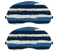 Blue Stripes Nautical Pattern Dutch Velvet Sleep Shade