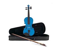 Blue Student 3/4 Size Violin Outfit by Gear4music with Rosin Bow and Case | Ideal for ages 9-12, maple and spruce body, integral tuners for accurate pitch, ready to play out of the box