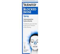 (Blue) Sudafed Blocked Nose Spray, Relief from Congestion Caused by Head Cold and AllergieS