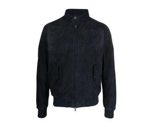 Blue Suede Panelled Coat - male - Baracuta - Light Jackets - Blue - L - Jackets L