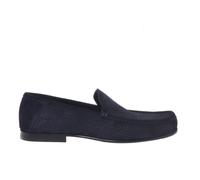 Blue suede woven print loafer - male - Baldinini - Loafers - Blue - 9 UK - Shoes 9 UK