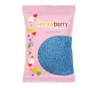 Blue Sugar Strands Sprinkles 55g Sachet - Natural Edible Blue Vermicelli Sprinkles - Perfect for Baking, Cupcake and Cake Decorations, Ice Cream, Desserts and Icing Decoration Toppers