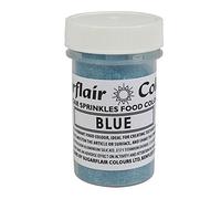 BLUE - Sugarflair Edible Sugar Sprinkles Food Colour Colouring For Cake Decorating Icing
