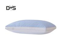 (blue) Summer Cool Pillow Washable 3D Texture Pillow with Mesh Border Breathable Cooling Pillow for Deep Sleep Home Bedroom Dormitory