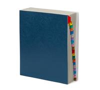 Blue Summit Expanding Desk File, Letter Size, 26 Dividers for A-Z Organization