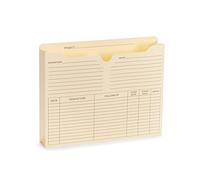 Blue Summit Supplies 50 Project File Folders, Reinforced Straight Cut Tab, 2 Inch Expansion Pocket, Preprinted Project Management Folder Design, Letter Size, Manila, 50 Pack