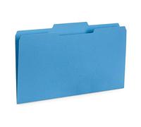 Blue Summit Supplies Blue Legal File Folders, Legal Size, 1/3 Cut Tab, Great for Organizing and Easy File Storage, File Folders 10 Count