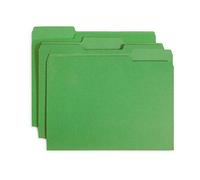 Blue Summit Supplies File Folder, 1/3 Cut Tab, Letter Size, Green, Great for Organizing and Easy File Storage, 10 Pack