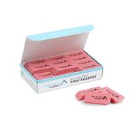Blue Summit Supplies Pink Erasers, Bulk Erasers for Art, School, and Office Use, Classroom Set, 36 Pack