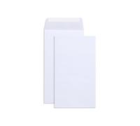 Blue Summit Supplies White Coin Envelopes 3.5" x 6.5", Catalog Open End Cash Envelopes with Gummed Seal for Coins, Cash, Small, Tips, Parts & Seed Storage, 500 Pack
