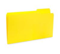 Blue Summit Supplies Yellow Legal File Folders, 1/3 Cut Tab, Legal Size, Great for Organizing and Easy File Storage, 10 Pack
