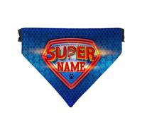 Blue Superhero - Custom Personalised Dog Bandana - 4 (M)