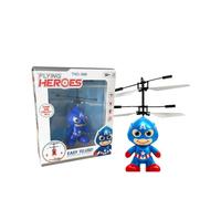 (Blue) Superhero Iron Man Spiderman Batman RC Flying Remote Control Aircraft Airplane