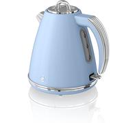 (Blue) Swan SK19020ON, Retro 1.5 Litre Jug Kettle with 360 Degree Rotational Base, 3KW, Orange