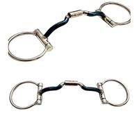Blue Sweet Iron Western Dee Snaffle Bit with Copper Inserts *SAME DAY DISPATCH* (5.5 INCHES)