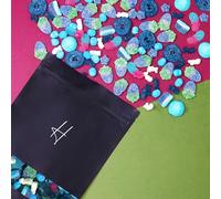 Blue Sweets Selection Pouch With Fizzy Blue Jelly Babies, Fizzy Blue Raspberry Slices, Blue Raspberry Wheels, Baby Dolphins, Blue Watermelons, Blue Paint Balls and Fizzy Blue Stars - 1kg