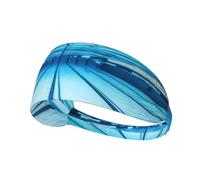 Blue Swimming Pool Elastic Exercise Headband - Soft Sweat-Wicking Throw for Women
