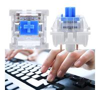 Blue Switches, 10 PCs Cherry MX Blue Switch Replacement Mechanical Keyboard Switch Plate Mounted Blue Switch for NewGiant RGB Series