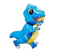 Blue T-Rex 3D Dinosaur Foil Balloon, 80cm