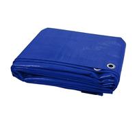Blue Tarpaulin Waterproof Cover 3 x 4 m - Mould Proof & UV Resistant PE Groundsheet with Eyelets, Plastic Tarp Sheet for Camping, Garden Furniture, Car, Log Store, DIY and Outdoor Protection