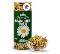 BLUE TEA - Chamomile Tea - 30 g - 50+ Cups | SLEEP & RELAXATION | Flower Based Tea - Caffeine Free - Flower Based - Non-Bitter | Reusable Pet Jar