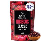BLUE TEA - Hibiscus Flower Tea - 100g - 180+ cups | SKIN GLOW ENHANCING TEA | Tangy Taste | Herbal Tea - Flower Based - Caffeine-free - Non-GMO | Zipper Pack