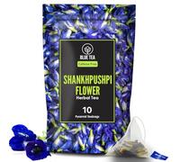 BLUE TEA - Shankhpushpi Flower Tea - 10 Biodegradable Tea Bags - Plant Based | Herbal Tea | Caffeine Free - Vegan - Non-GMO | Zipper Pack