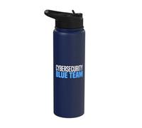 Blue Team Cybersecurity Hacking Ethical Hacker Cybersecurity Stainless Steel Insulated Water Bottle