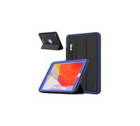 (BLUE) TECHGEAR D-FENCE For Apple iPad 10.2" 2021 / 2020 / 2019 9th, 8th, 7th Generation, Slim Tough Rugged Armour Smart Case + Stand, Schools Builders Case